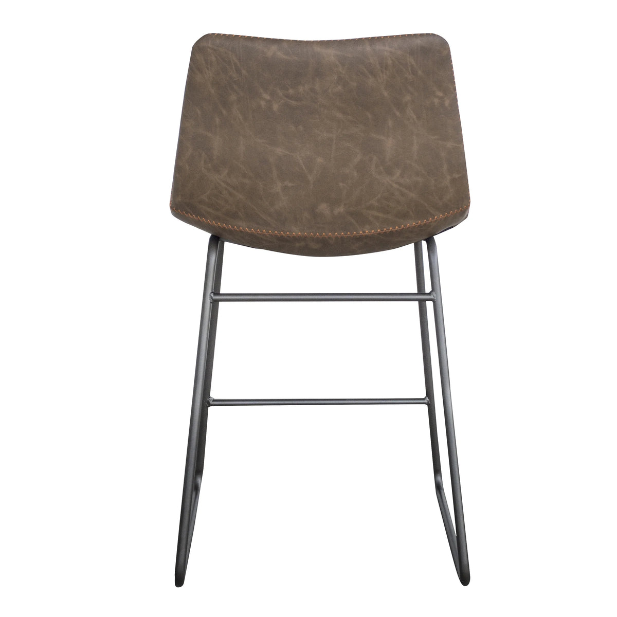 Set of Two Faux Leather Counter Height Bar Stools C866
