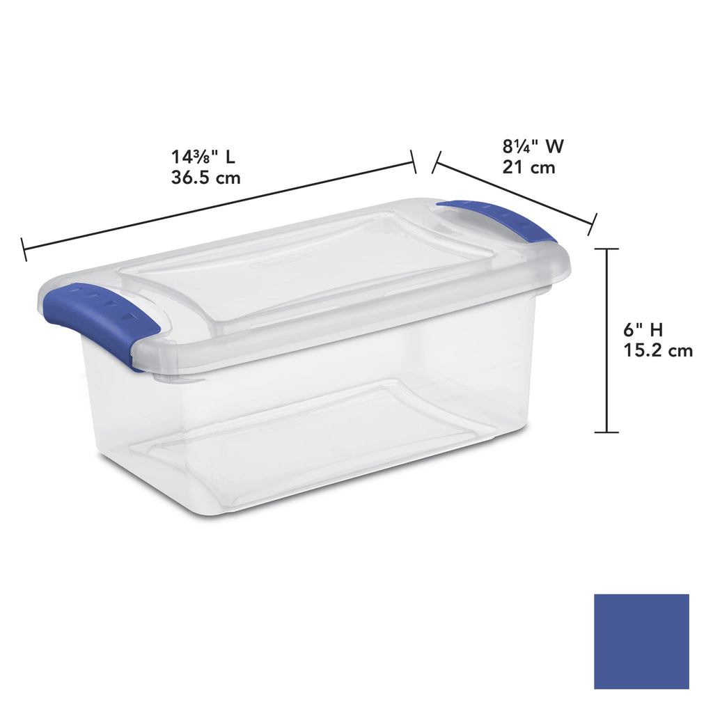 7 Qt Latch Box Plastic Set of 14 K756