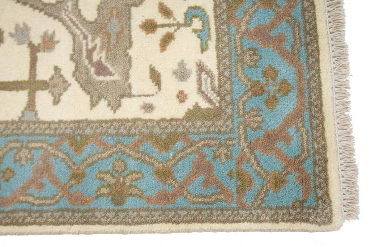 Cream Floral 3X5 Oriental Rug X61951