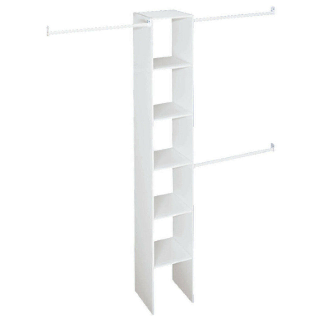 White 12 inch Vertical Closet Organizer O6700