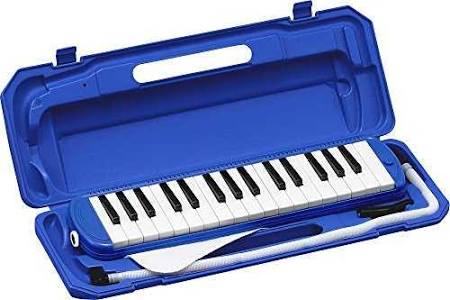 Light Blue Keyboard Harmonica Melody Piano V503613