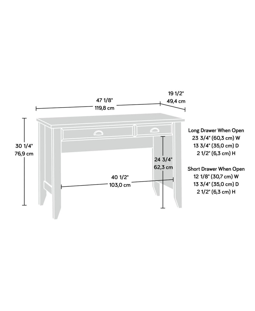 Jamocha Wood Desk B8483