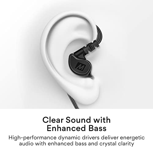 Black Wired In Ear Headphones with Microphone V473472