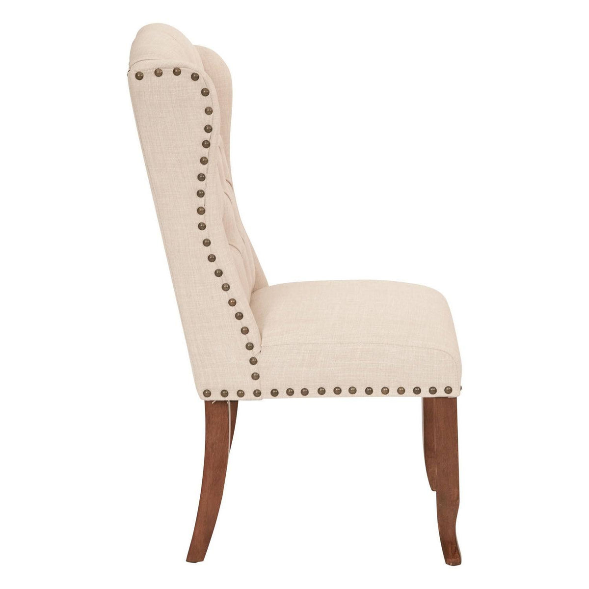 Navy Tufted Wing Dining Chair C805