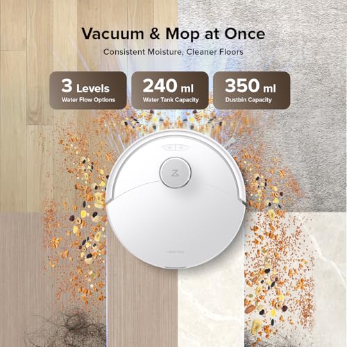 Robot Vacuum and Mop Cleaner, 5500Pa Suction, Lidar Navigation I699