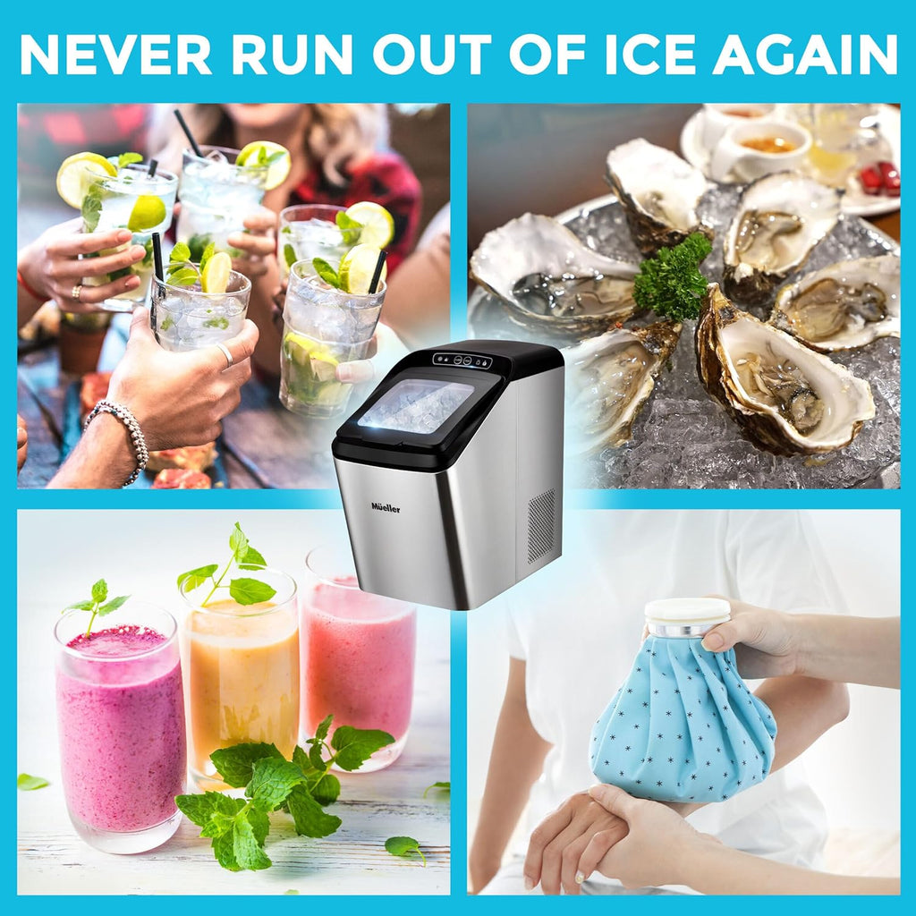 Countertop Nugget Ice Maker, 30 lbs Daily, 3 QT Tank I99923