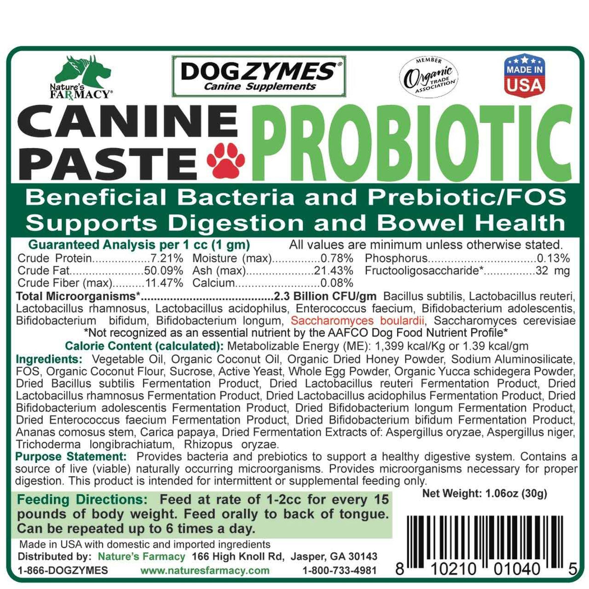 Canine Probiotic Paste M7610