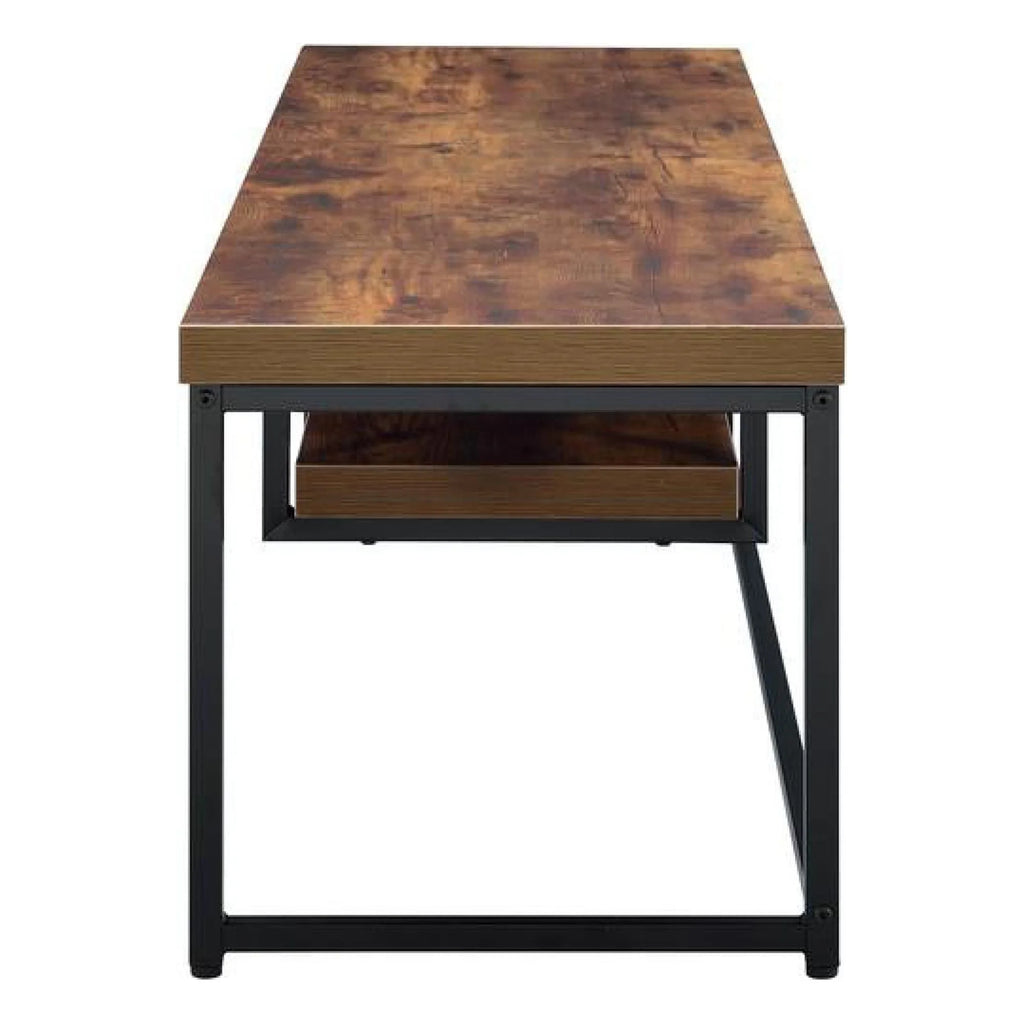 Weathered Oak Black TV Stand M9357