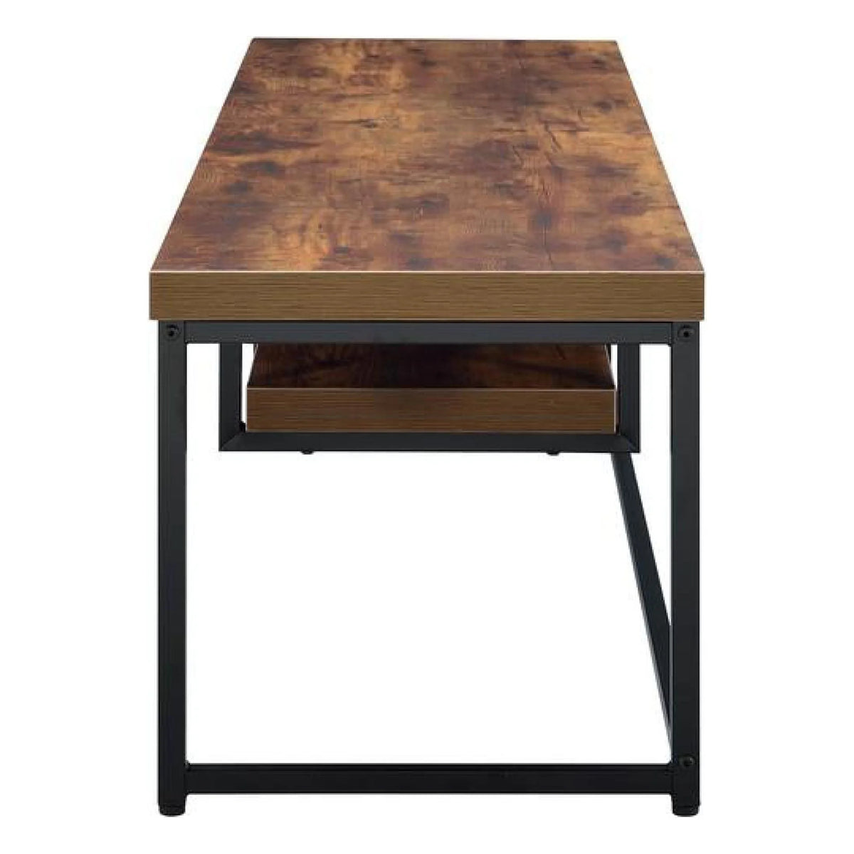 Weathered Oak Black TV Stand M9357