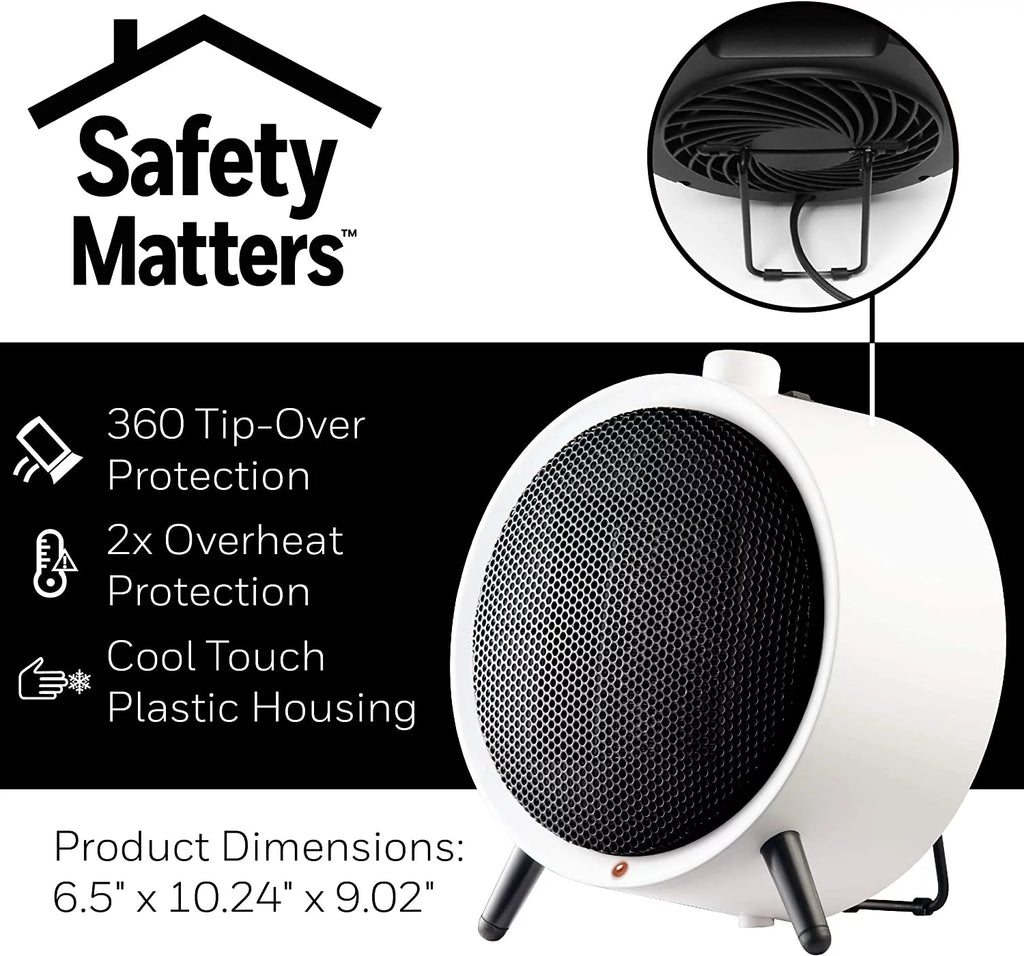 Ceramic White Portable Space Saving Heater L15170