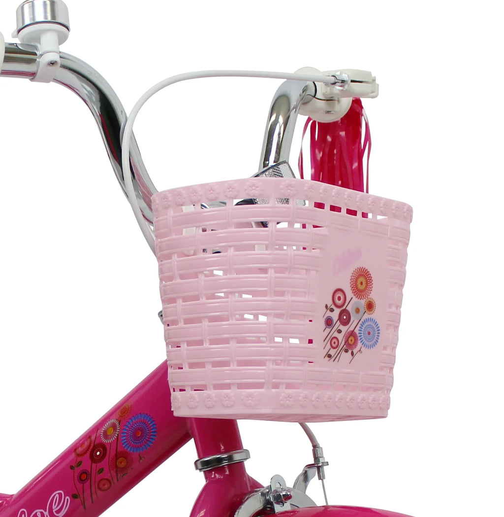 16 inch Kids Bike with Basket and Training Wheels I3778
