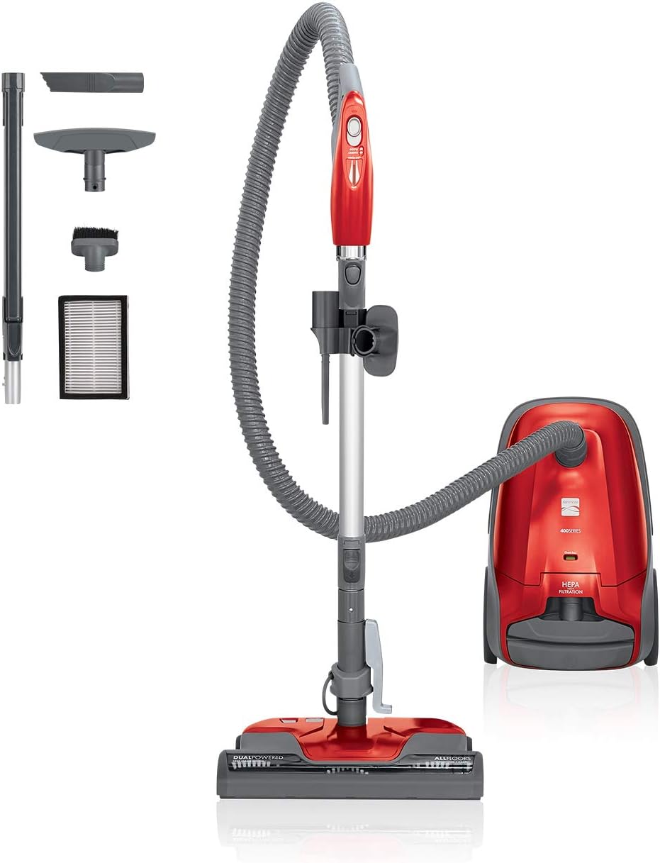 Lightweight Bagged Canister Vacuum Cleaner with Extended Telescoping Wand T2885