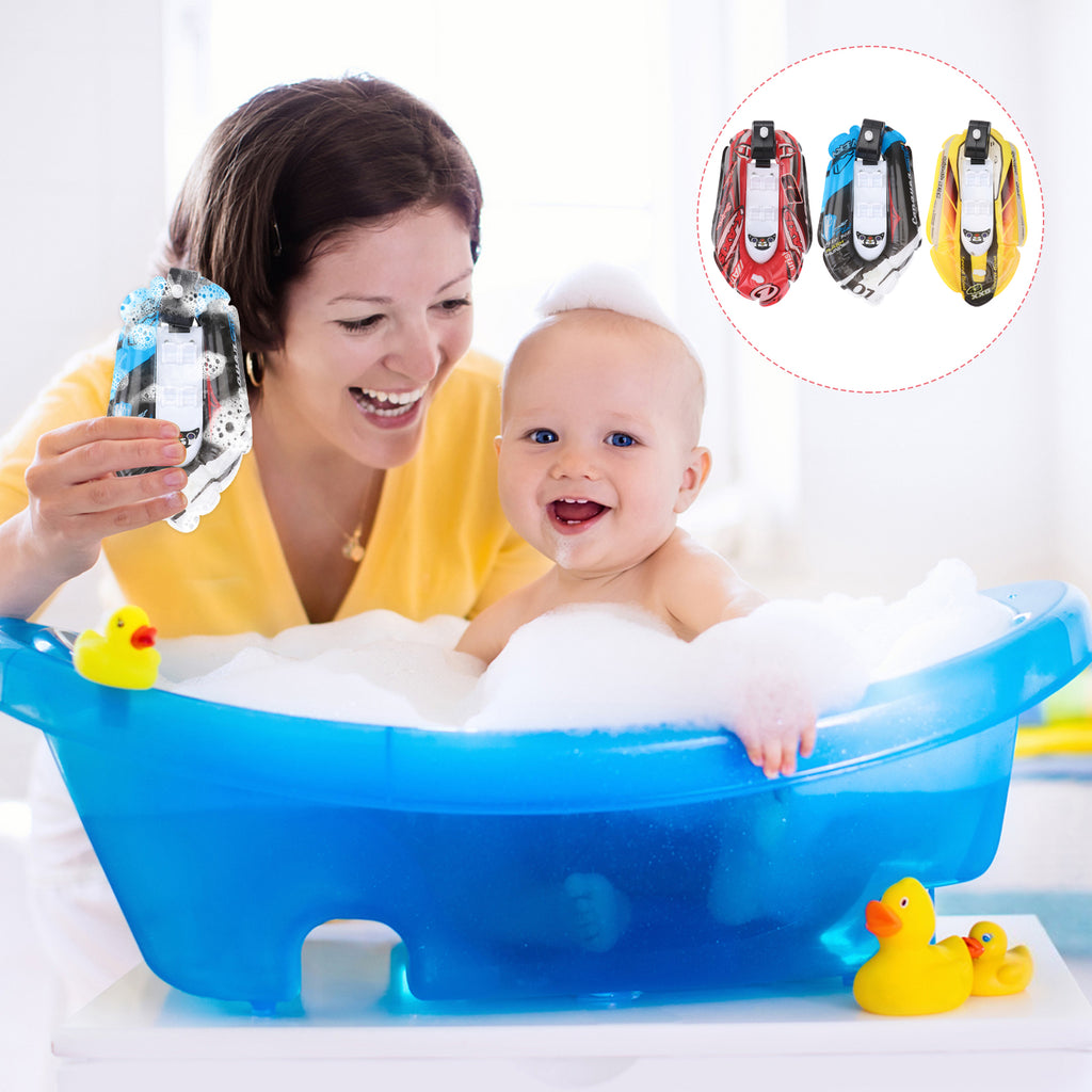Mini Inflatable Paddle Boat Bathing Toy (Blue + Red + Yellow) W921
