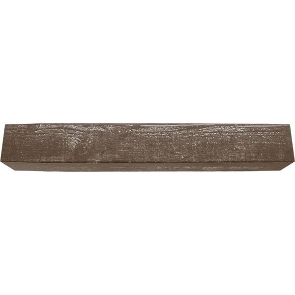 Rough Sawn Faux Wood Fireplace Mantel, Vintage Mahogany V488