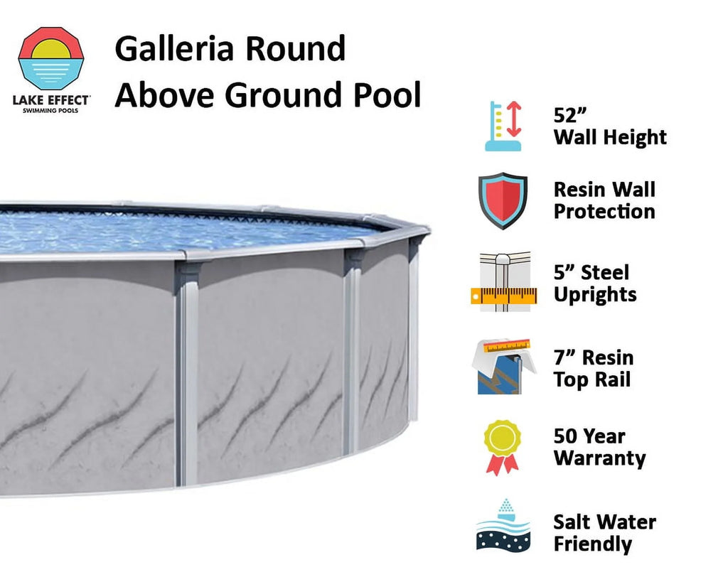 15' Round 52 Wall Above-Ground Swimming Pools R971751
